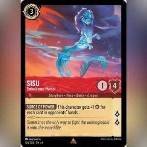 Disney Lorcana SISU Emboldened Warrior 124/204 EN 4 Non Foil Card